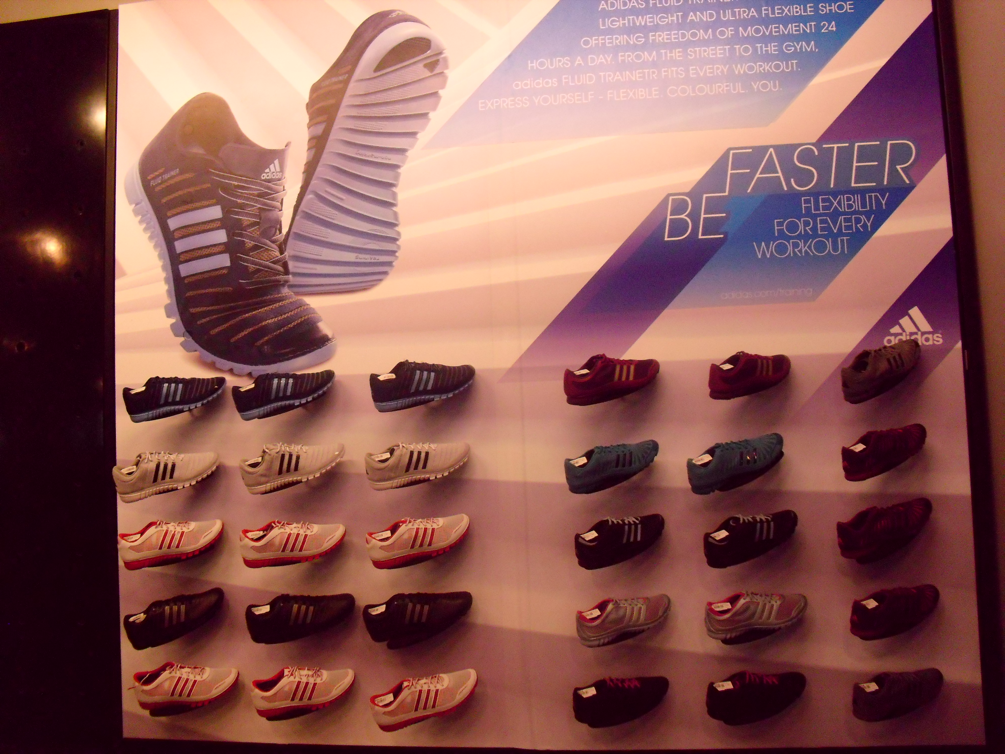 Adidas Fluid Trainer launch: Wall