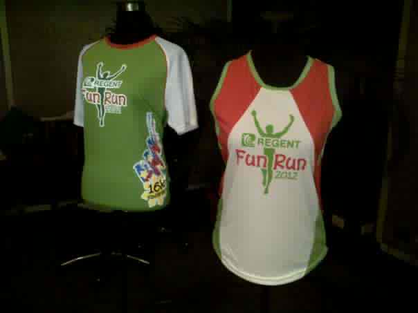 Regent Run 2012: Singlet and 16K Finisher's Shirt