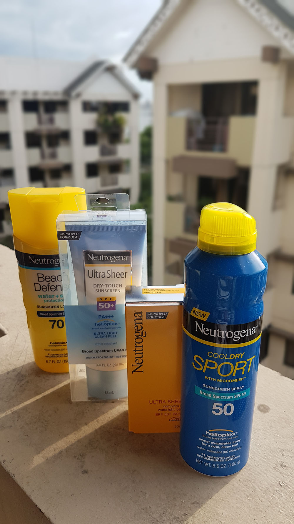 Neutrogena sunscreens available at Watsons