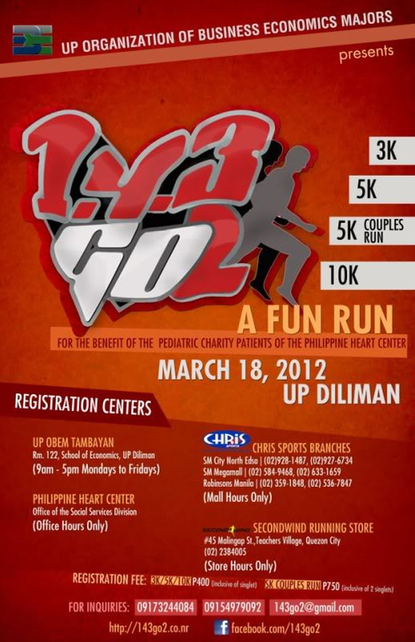 1, 4, 3 Go! Run on March 18