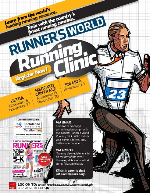 Runners World November clinics