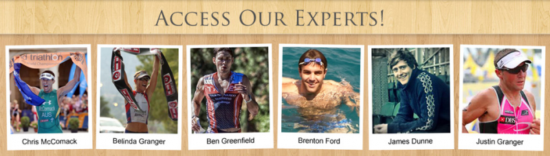 experts Chris McCormack, Belinda Granger, Ben Greenfield, Brenton Ford, James Dunne, Justin Granger