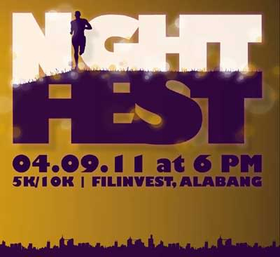 Takbo.ph Nightfest on April 9