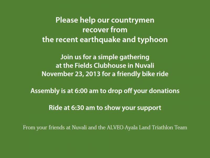 benefit ride for Yolanda