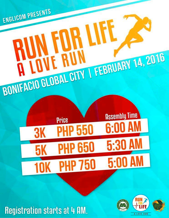 Run for Life: A Love Run on February 14, 2016