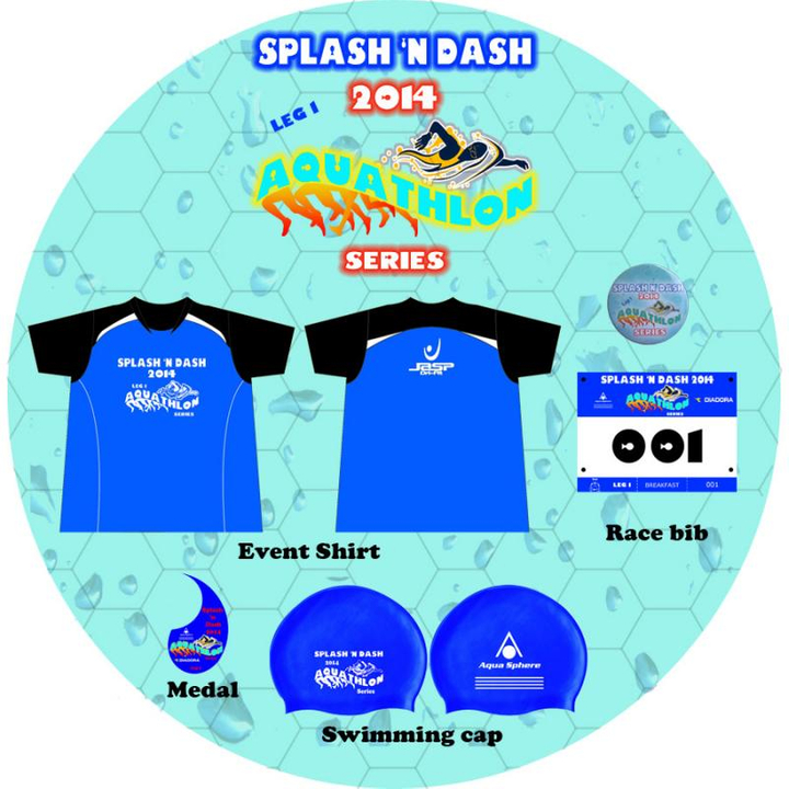 Splash n Dash Aquathlon swag