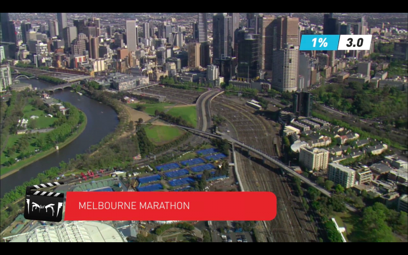 Licensed footage from Melbourne Marathon